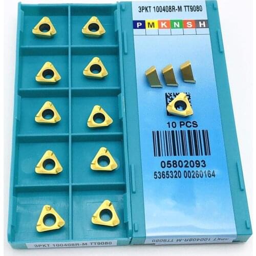 3PKT100408R M TT9080 external turning tool CNC lathe parts tool 3PKT 100408R CVD + PVD milling cutter carbide