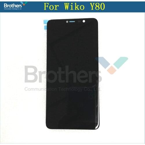LCD For Wiko Y80 LCD Display Touch Screen Glass Panel Digitizer Assembly Replacement Parts For Wiko Y80 White Black