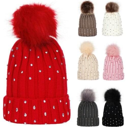 Baby Toddler Kids Girls Boys Winter Warm Knitted Crochet Beanie Hat Outdoor Cap