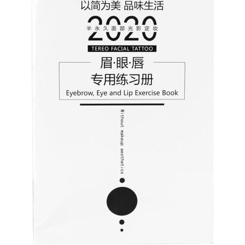 0 Foundation Tattoo Makeup Exercise Book Semi-Permanent Eyebrow Lip Eye Microblading Tattoos Practice Books Suitable Whole Body
