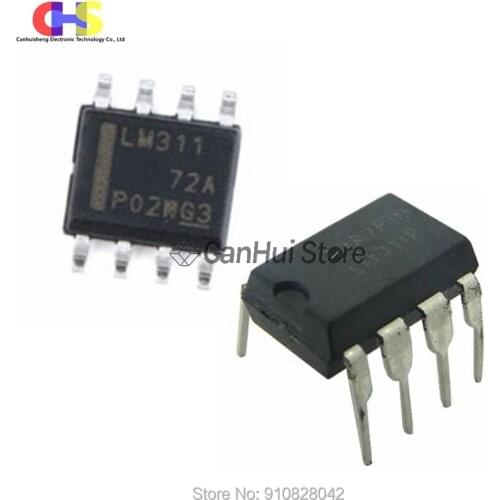 10PCS/LOT LM311 LM311DR SOP-8 LM311P DIP-8 SMT LM311ADR New Original in Stock IC