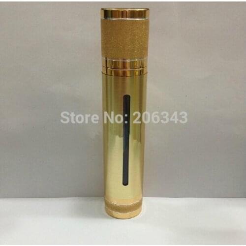 100ML GOLD airless lotion bottle with airless pump used for Cosmetic Packaging