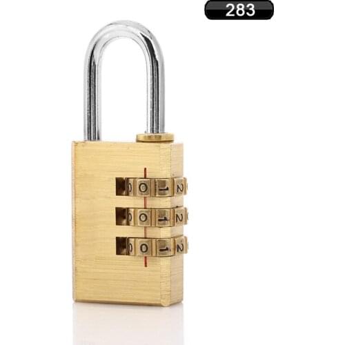 2 pcs 41*28mm large solid brass 3 digits password mechanical padlock/for toolboxes, cabinets, lockers, gyms, luggage, gates etc