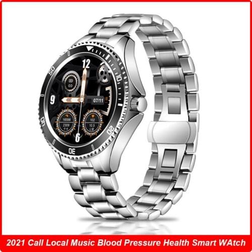 2021Smart Watches Women Men Bussiness Bluetooth Call Music Classic 1.28'' Full Round Screen Blood Pressure Smartwatch For Xiaomi