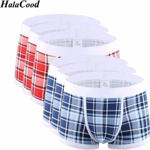 6Pcs/lot Fashion Sexy Men Cotton Plus Size Boxer Shorts 2019 New Hot Sale Comfortable Boxershorts Breathable Male Underpant Man