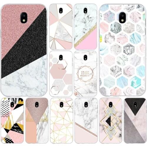 67SD Funny Geometry Splice Soft Silicone Tpu Cover phone Case for Samsung j3 j5 j7 2015 2016 17 j2 prime j6 Plus 2018