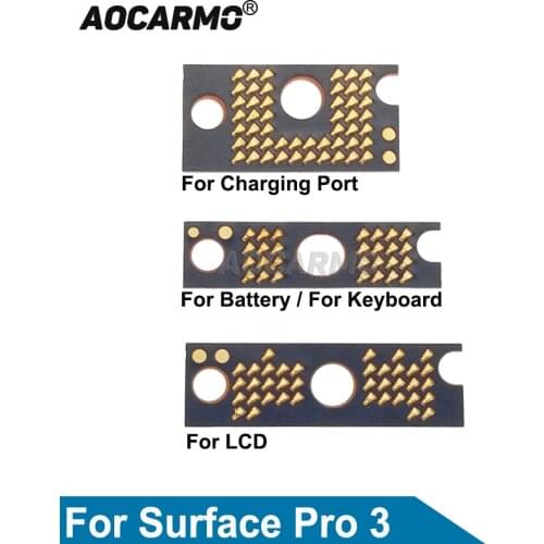 Aocarmo For Microsoft Surface Pro 3 Pro3 1631 LCD Display Screen Flex Cable Connector Interface Replacement Part