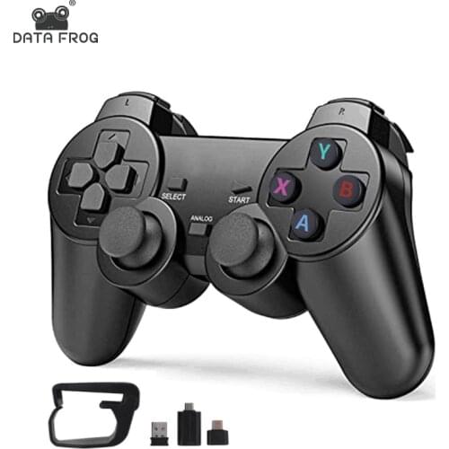Data Frog Dual 2.4G Wireless Game Controller For Android Smart Phone Joystick Gamepad For Android TV Box For PC