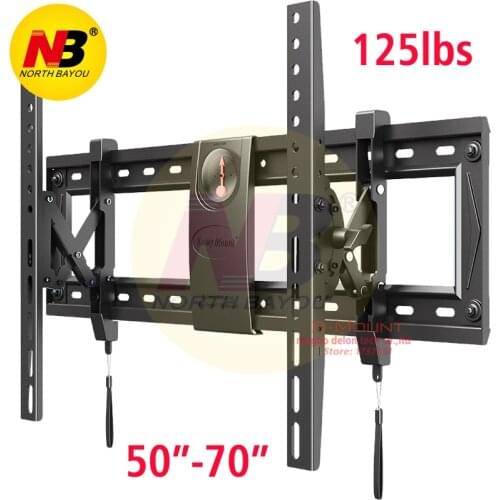 NB C70-T 50"-70" 125lbs BIG TV Flat Panel LED LCD TV Wall Mount bracket Tilt Monitor Mount with bubble level