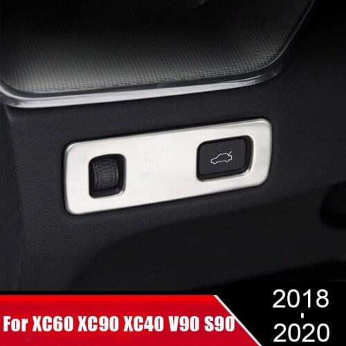 For Volvo XC60 XC90 XC40 V90 S90 Stainless Steel Car Headlight Adjustment Frame Decoration Cover Trim Interior accessories