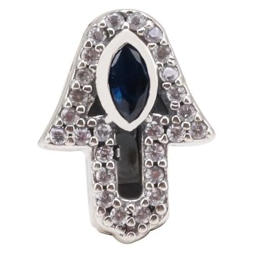 Authentic 925 Sterling Silver R series clip decorated with sparkling arrow clip Beads Fit Original Charms Bracelet Necklace