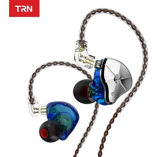 TRN STM 1DD+1BA Hybrid In Ear Earphones HIFI DJ Monitor Running Sport Headset Earplug 3 filter Replaceable cable TRN VX V90 ST1