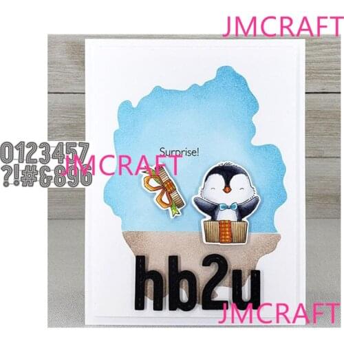 JMCRAFT New 0-9 Numbers And English Letters #1 Metal Cutting Dies DIY Scrapbook Handmade Paper Craft Metal Steel Template Dies