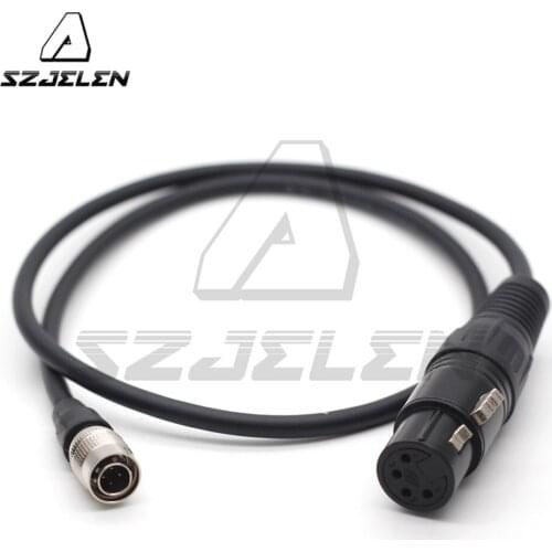 CAMERA 12v Hirose 4pin to XLR 4pin female for DSLR Camcorder, tvlogic monitor power cord
