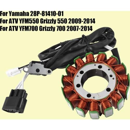 Stator Coil for Yamaha ATV YFM700 Grizzly 700 2007-2014 ATV YFM550 Grizzly 550 2009-2014 Generator Magneto Stator Coil