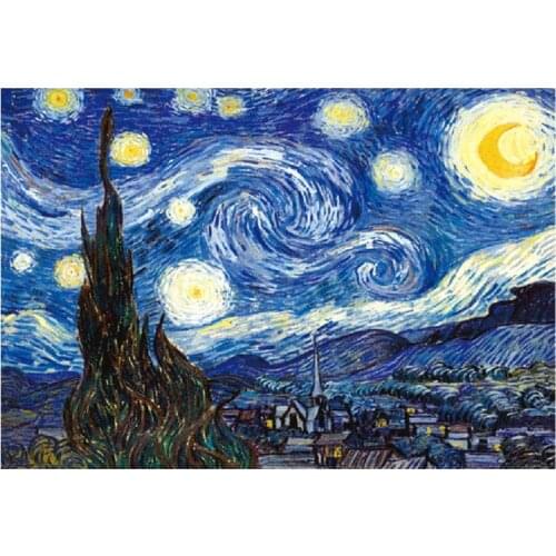 Starry Night Puzzles 1000 pieces Paper Puzzle toys for adults children kids games educational