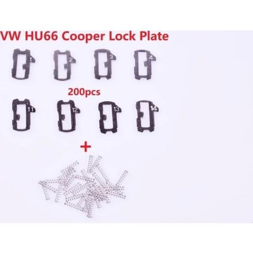 200Pcs Auto Lock Core Key Repair Accessories HU66 Car Lock Reed Lock Plate Locksmith Tools for AUDI VW