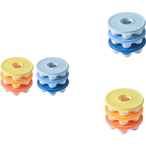 Ice-Cube Tray with Lid,Stackable Small Ice-Cubes Trays,Ice Mold for Cocktail, Chocolate, Dishwasher Safe