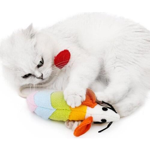 Durable Cat Catnip Toy Funny Interactive Plush Cat Toy Mouse Chew Toys For Kittens Release Anxiety Cat Scratcher Pet Supplies