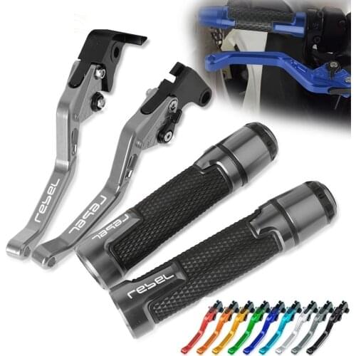 Adjustable Brake Handle Clutch Levers Motorcycle Thruster Grip Handle Bar Cap End For HONDA REBEL CMX500 2017 2018 2019