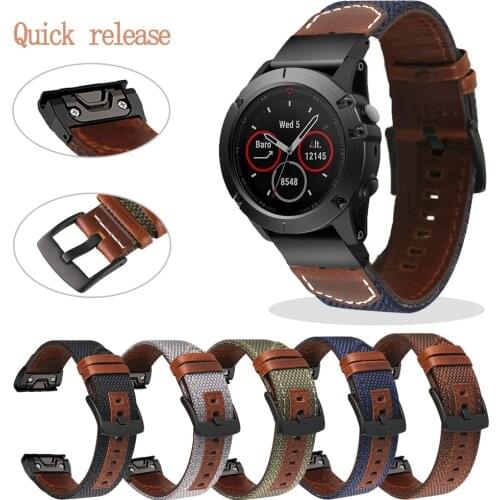 22 26mm QuickFit Watchband Strap for Garmin Fenix 5 Plus 6 6XPro Easyfit Wrist Strap For Garmin Fenix 5X Pius forerunner 935 945