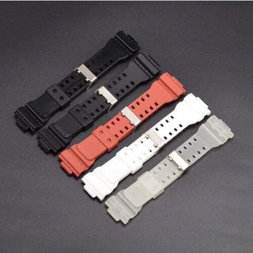 Watch accessories TPU Strap For Casio G-SHOCK GA110 GA100 GA120 GD120 GAX-100 GW-8900 GLS-100 Sport watch band Wrist Bracelet