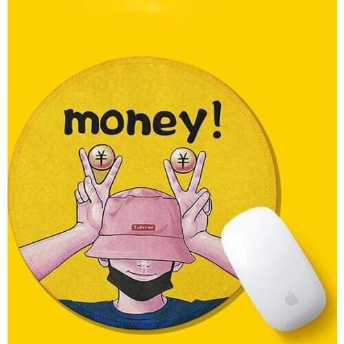 Cute Letter Money Standard Pad Student Computer Mouse Non-slip Notebook Pad Office Keyboard Protection Pad Table Mat