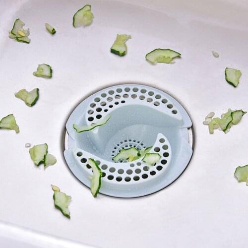 Hair Catcher Stopper Sink Filter with Dense Holes Bottom Concave-convex Arc Diversion Kitchen Sink Floor Drain Cover Bathtub