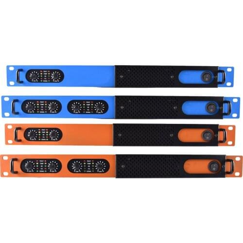 Advanced 4 Channel 6400 Watts D-Class Digital Power Amplifier 1U 19" For Stage Performance Home Studio Karaoke AMP