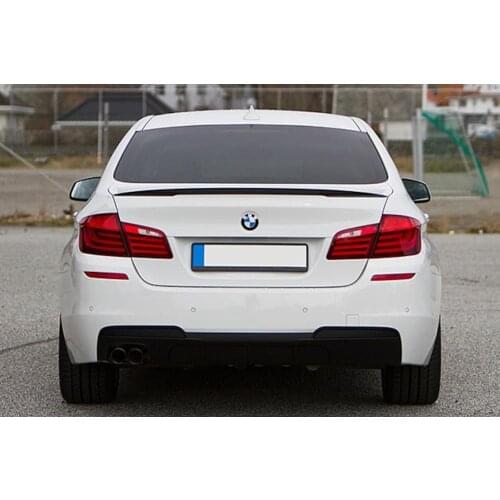 BMV 5 Sedan Universal Performence Spoiler Piano Black Abs Plastic Sporty Appearance Easy Assembly Ornament Accessories Car