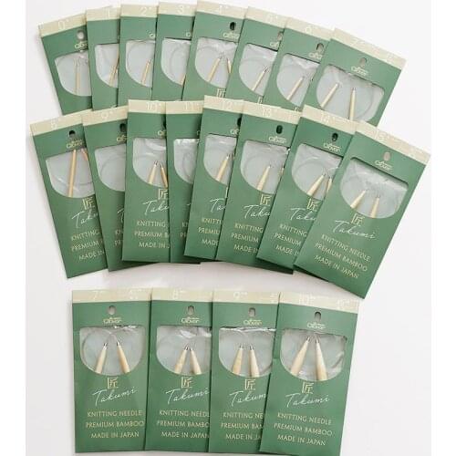 Japan CLOVER Rotary Ring needle DIY Knitted tools Bamboo Needle New