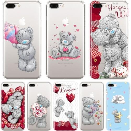 Back Cover For iPhone X XR XS MAX 8 7 6S 6 S Tatty Teddy Kawaii Bear Soft Silicone Phone Case For Apple iPhone 8 7 6S 6 S Plus