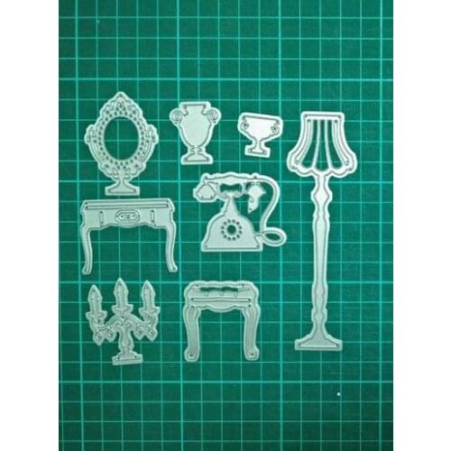 DIY Handmade Makeup Mirror Dies Cutter Dies Scrapbooking Set Albums Paper Candle Dies Cutting Crafts Paper Gift Crafts Dies Set