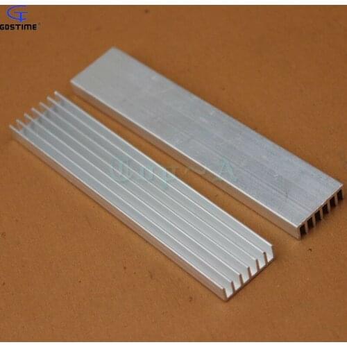 30pcs Extruded Aluminum Heatsink 100x20x6mm Heat sink IC Chip LED Radiator 100mm Long