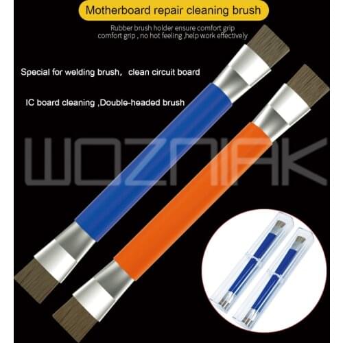 Anti-static Brush PCB Mainboard Rework ESD Brush Double head / single head For Mobile Phone Tablet PCB BGA Repair Soldering