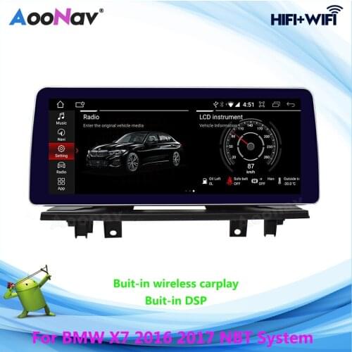 2 Din Android Car Radio For BMW X1 2016 2017 NBT System Carplay Multimedia Stereo Receiver Auto Radio Player GPS Navigation