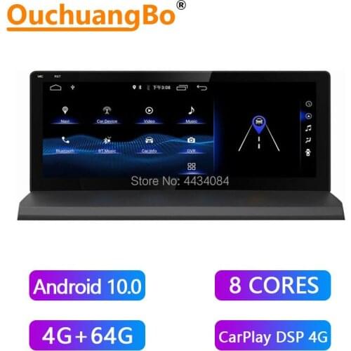 Ouchuangbo 4G Android 10 Car radio Multimedia For 10.25 inch Lexus NX NX200 NX200T NX300 300h 2014-2016 With 8 Core 64GB CarPlay