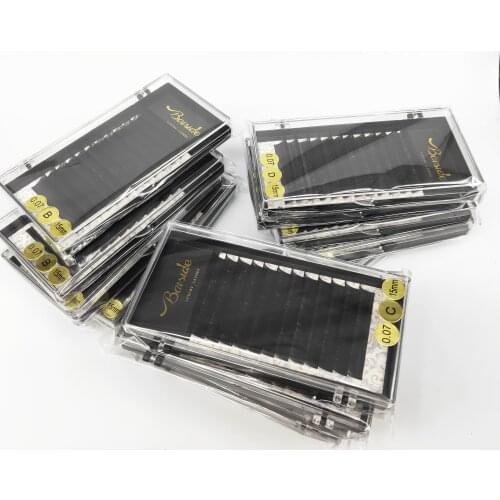 Baiside Eyelashes Extension Individual Natural Soft Lash Extension For Professionals Eye Lashes Russia volume Silk EyeLash