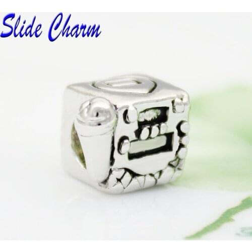 Free shipping new European and American Fashion Jewelry is a mini karaoke ok DIY charm beads fit Pandora bracelet