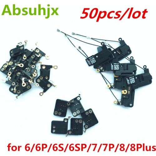 Absuhjx 50pcs GPS Flex Cable for iPhone 8 7 6 Plus 6S Wifi-Cover Wlan Wi-Fi Module Antenna Signal Replacement Parts