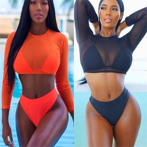 Goocheer Orange Swimwear