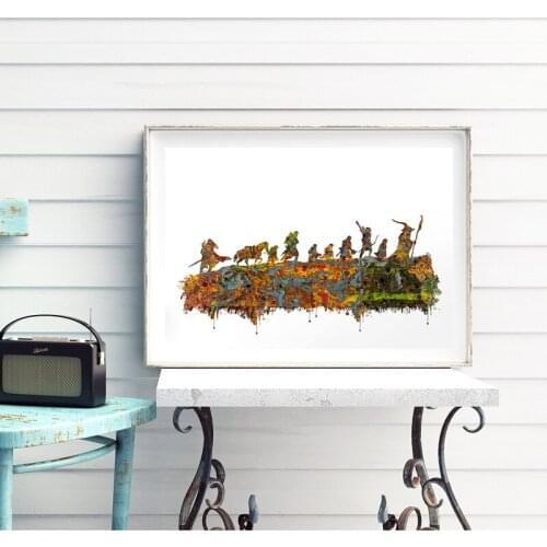 J.R.R. Tolkien Poster And Print Classic Movie Fellowship Poster Fantasy Literature Wall Art Canvas Painting Picture