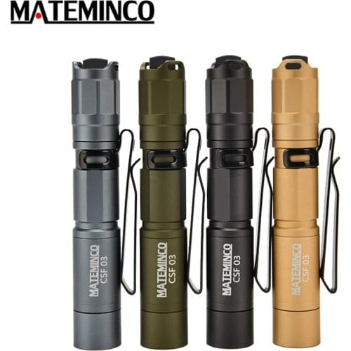 Mateminco CSF03 Mini Keychain Small Portable Flashlight SST-20 LED max 378 lumen beam throw 89 meter led Torch for Emergency