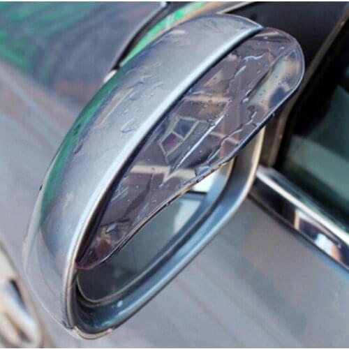 2pcs PVC Car Back Mirror Eyebrow Rain Cover sticker For UAZ 31512 3153 3159 3162 Simbir 469 Hunter Patriot AUTO accessories