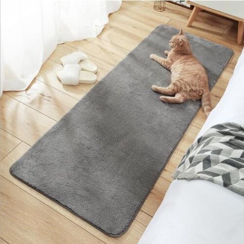 Home Bedroom Living Room Floor Carpet Strip Household Room Bedside Berber Fleece Anti-slip Kitchen Mat Long Bathroom Rug