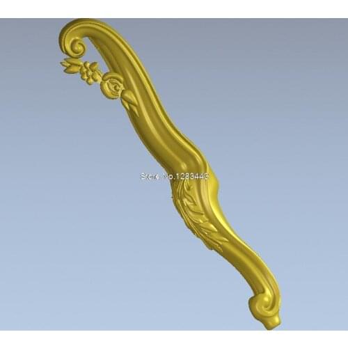 New 3D model STL long cabinet/chest legs relief STL format CNC Furniture Leg 118