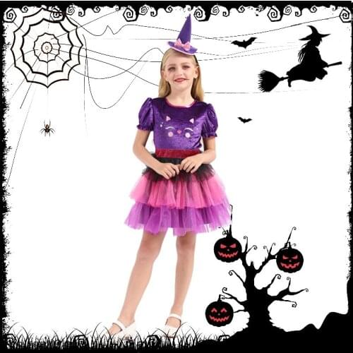 2020 Aitonoble New Costume Child Cute Girls Costume Supergir Dress Girls Dress Cosplay Halloween Costume For Kids All Saints
