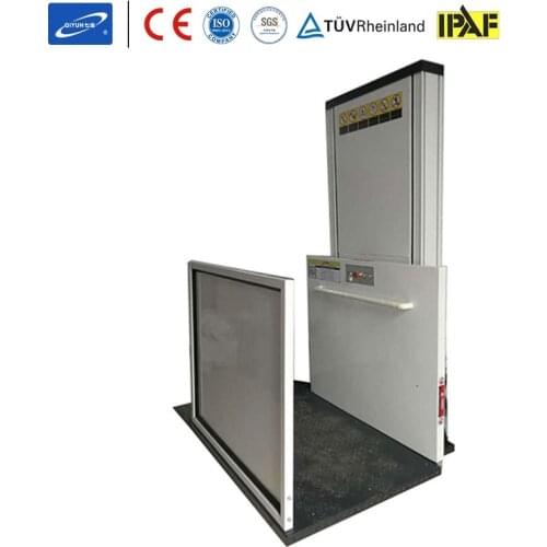 Qiyun New 2021 Hydraulic 220V 50Hz Barrier-Free Wheelchair Elevator Home Wheelchair Vertical Lift for Old Person