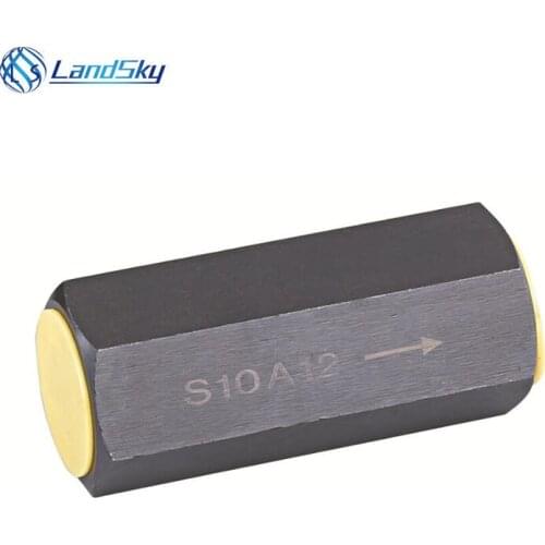 One way check valve flow control check valve adjustable spring loaded check valve S10A12