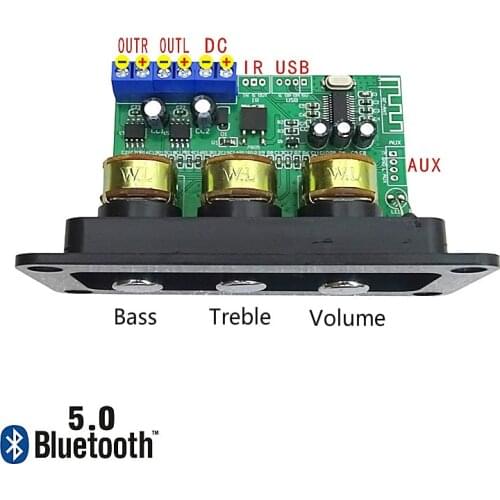 SOTAMIA Bluetooth 5.0 Amplifier Audio Board 2x20W Home Theater Hifi Stereo Power Amplifier Board DIY Sound Speaker Amplificador